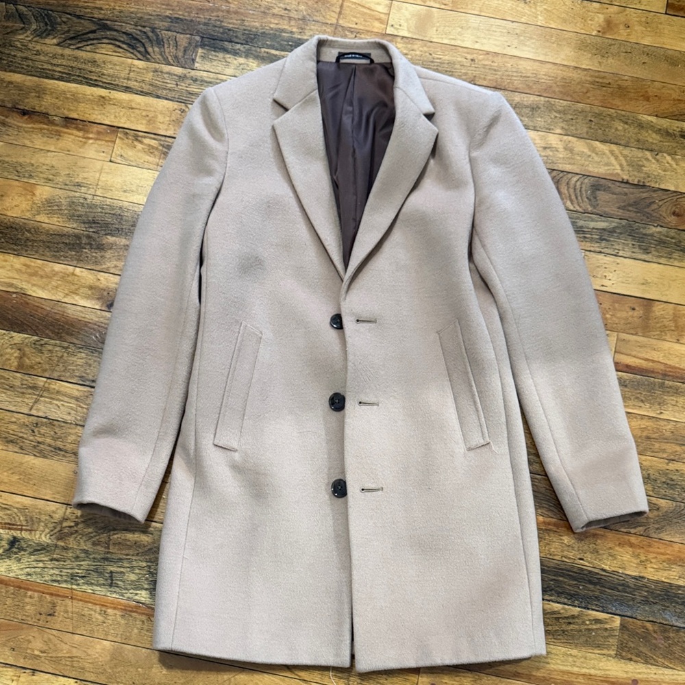 Primark Men's Light Tan Trench Coat